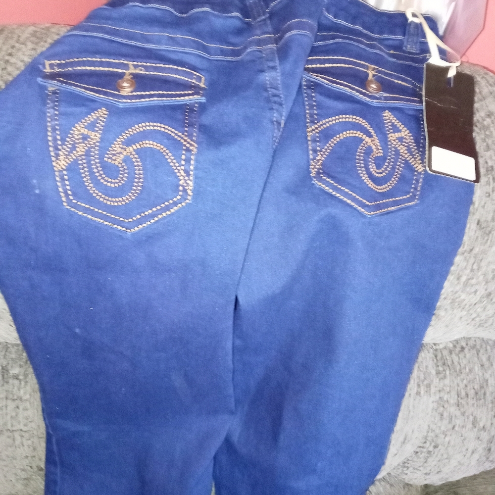 Women blue jeans